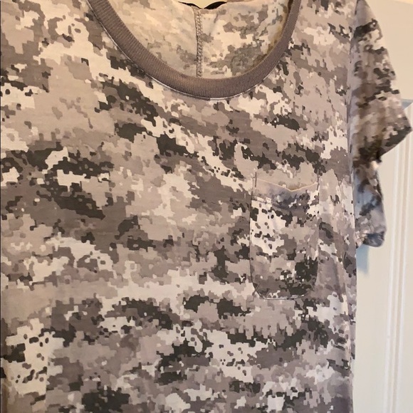 Calvin Klein Grey Camouflage Tee - Picture 3 of 5